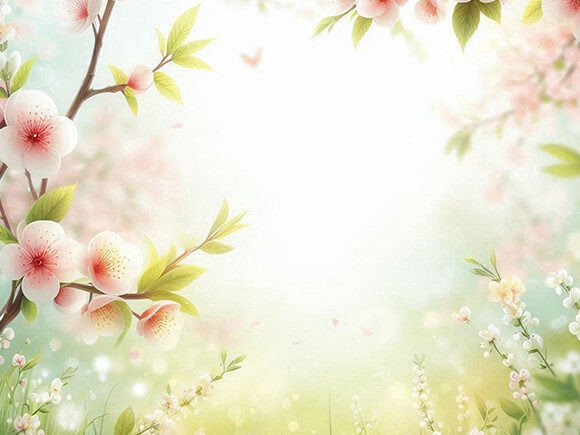Download Spring Background with a Branch - Spring background Collection