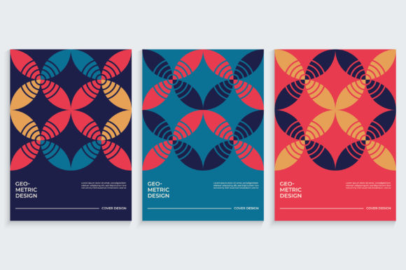 Download Book Covers in Retro Geometric Shapes - Retro geometric shapes Collection
