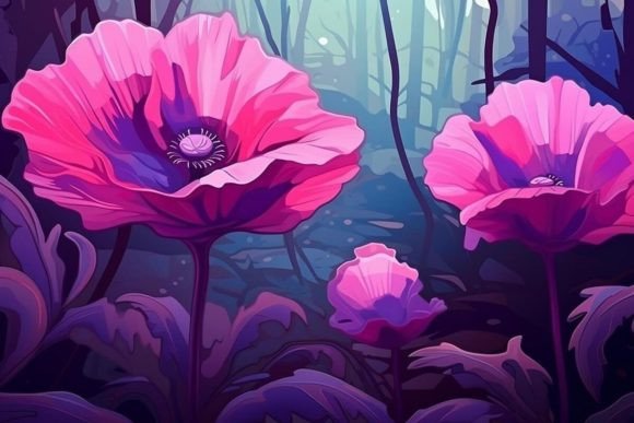 Download Poppy Field Scenes Flower Textures - Premium Bundle