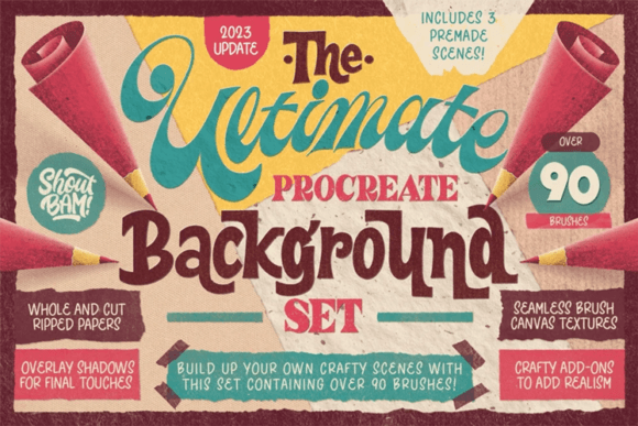 Download The Ultimate Procreate Background Set - Background set Collection