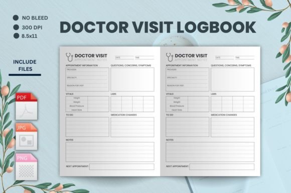 Download Doctor Visit Planner – KDP Interior - Visit Collection