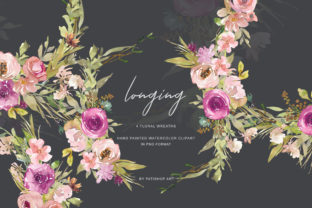 Download Watercolor Dusty Pink and Purple Flowers - Dusty pink Collection