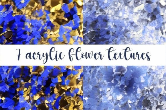 Download 7 Abstract Acrylic Flower Textures - Premium Bundle