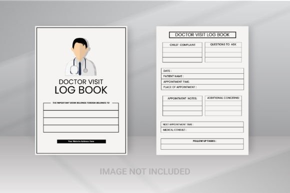 Download Simple Doctor Visit Logbook Kdp Interior - Premium Resources