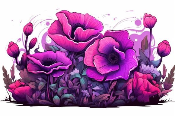 Download Poppy Field Scenes Flower Textures - Premium Resources