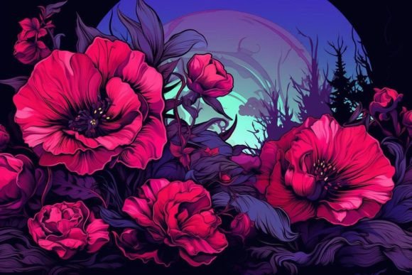 Download Poppy Field Scenes Flower Textures - Flower textures Collection